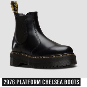 ISO DR MARTENS BLACK PLATFORM CHELSEA BOOTS